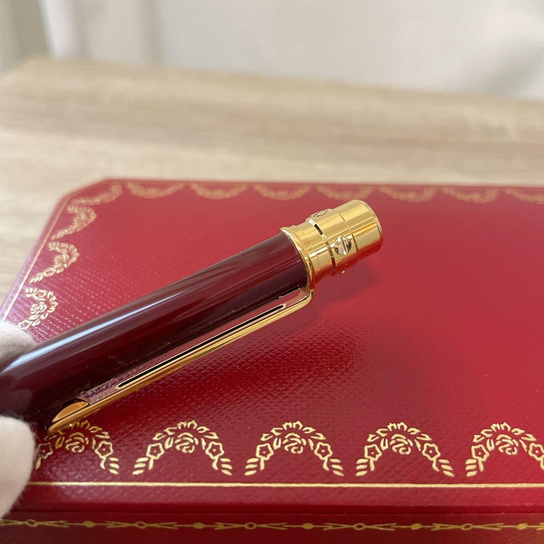 Cartier カルティエ ボールペン レッド ゴールド ボックス付き