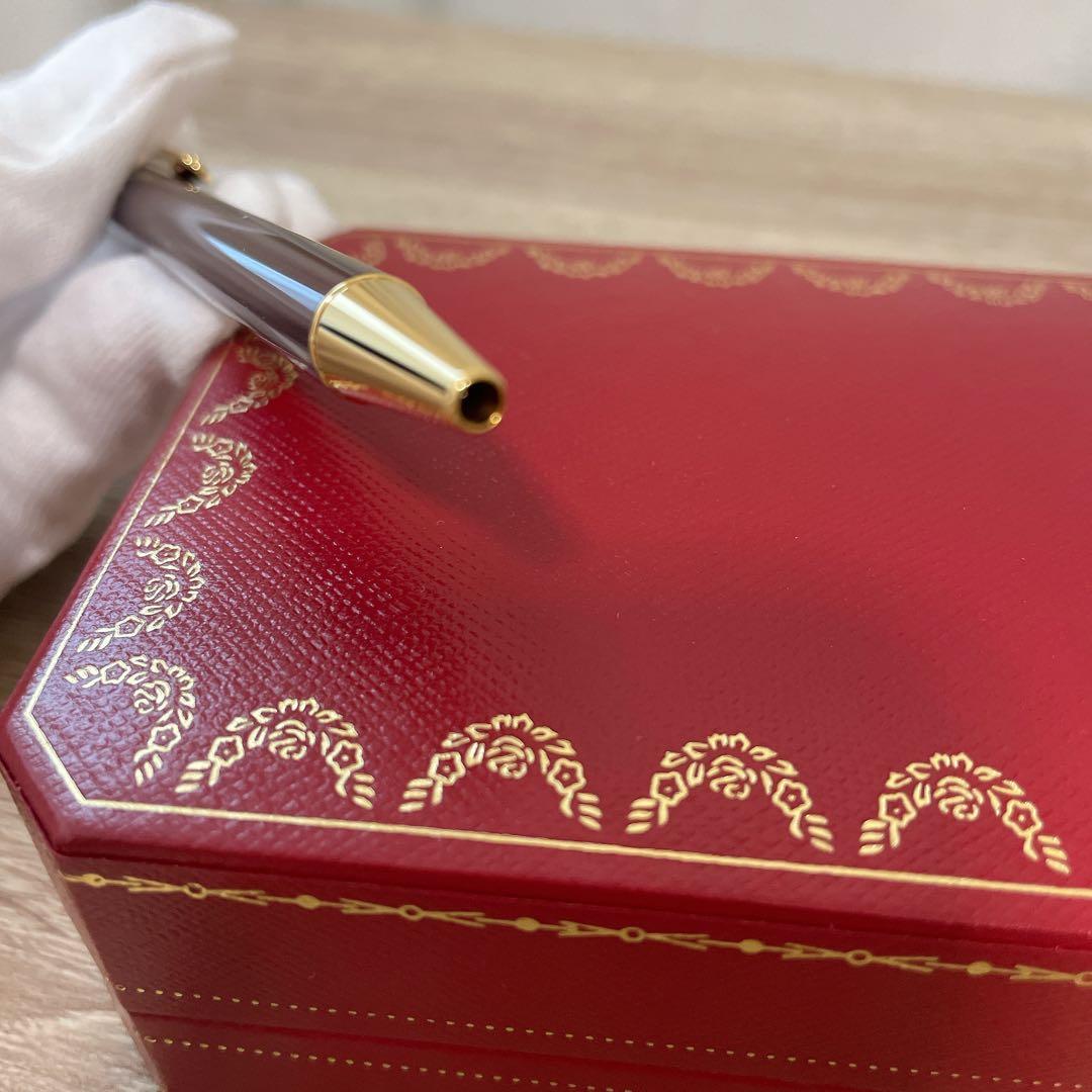 Cartier カルティエ ボールペン レッド ゴールド ボックス付き