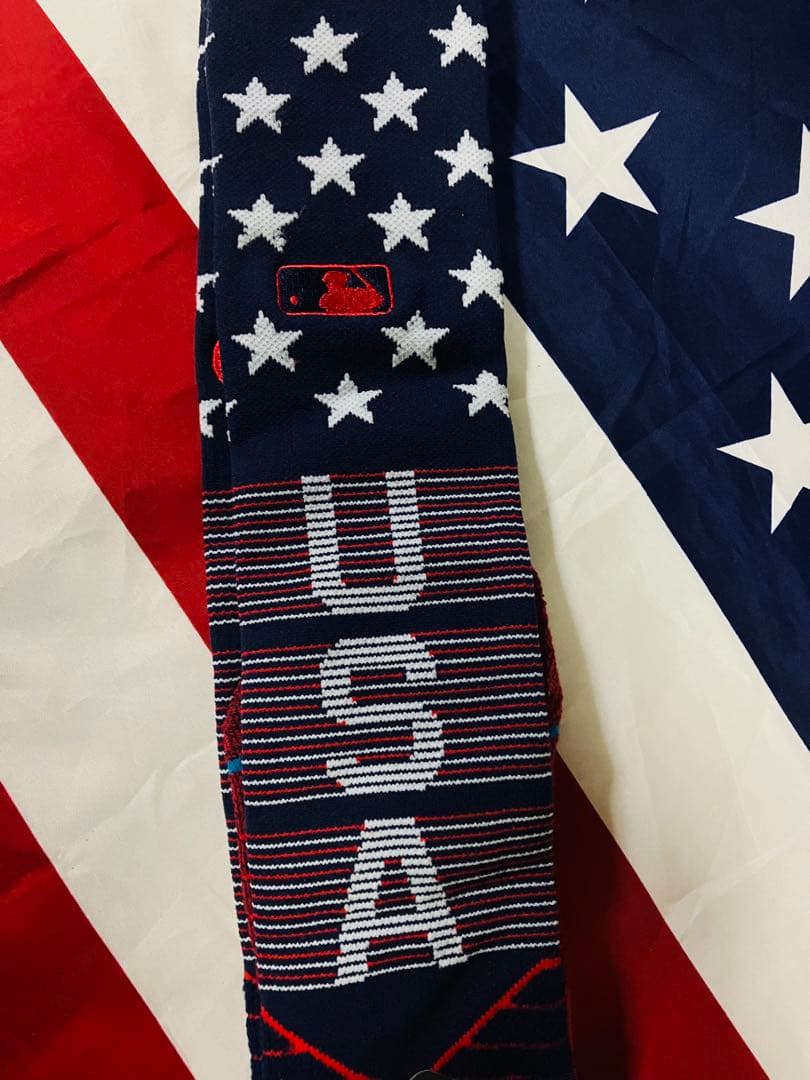 STANCE スタンス　野球　ソックス Lサイズ　アメリカ　国旗　靴下　USA