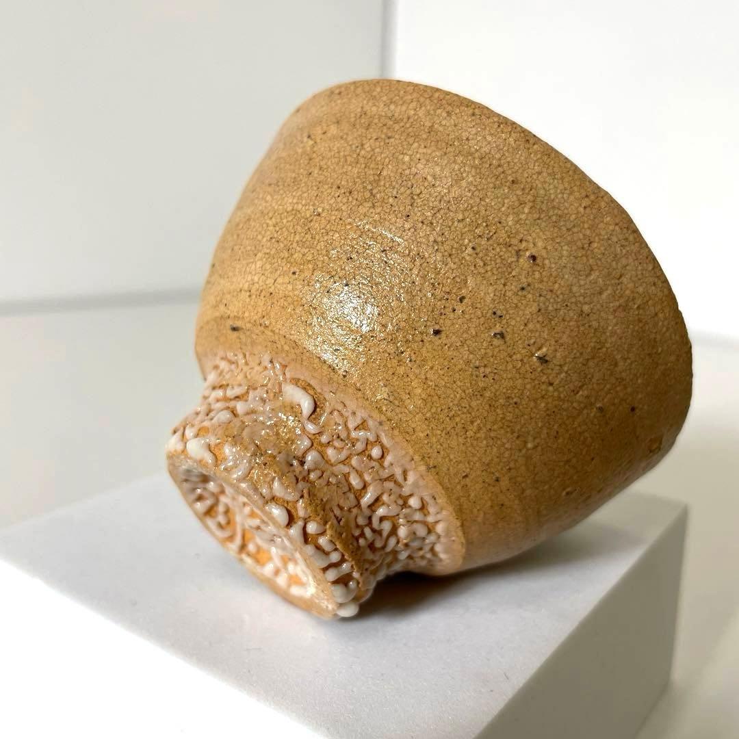 #XG570 陶芸家・内村慎太郎・井戸盃・ぐい呑・唐津焼・共箱・栞付・骨董