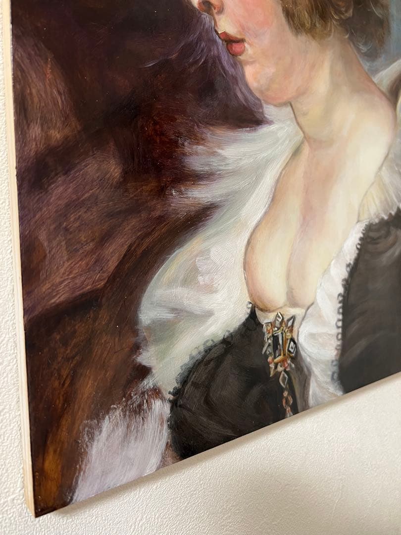 【F10号】ルーベンス 複製画 模写 肖像画 油彩画 女性の肖像　複製画