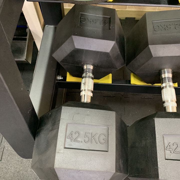 ラバーヘックス  ダンベル　　32.5kg 2個