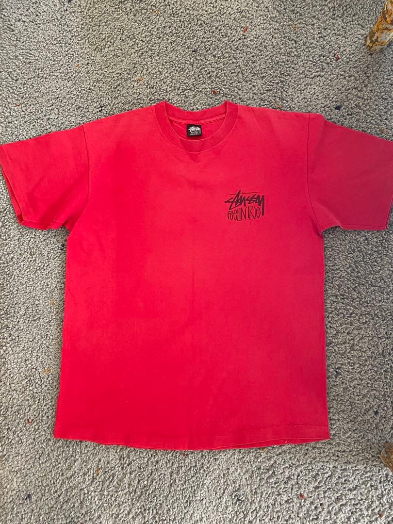 Stussy XL 80s 黒タグ　Feelin Irie sk8 ビンテージ