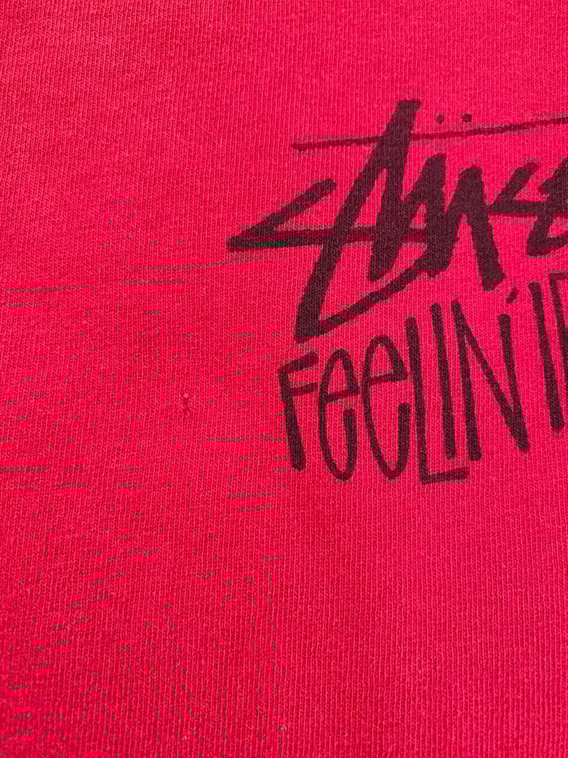 Stussy XL 80s 黒タグ　Feelin Irie sk8 ビンテージ