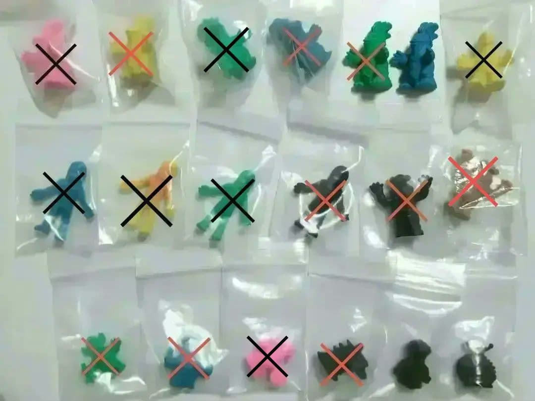 ※バラ売り可　画像６枚★ウルトラマン怪獣消しゴム　ポピー７期後〜８期前