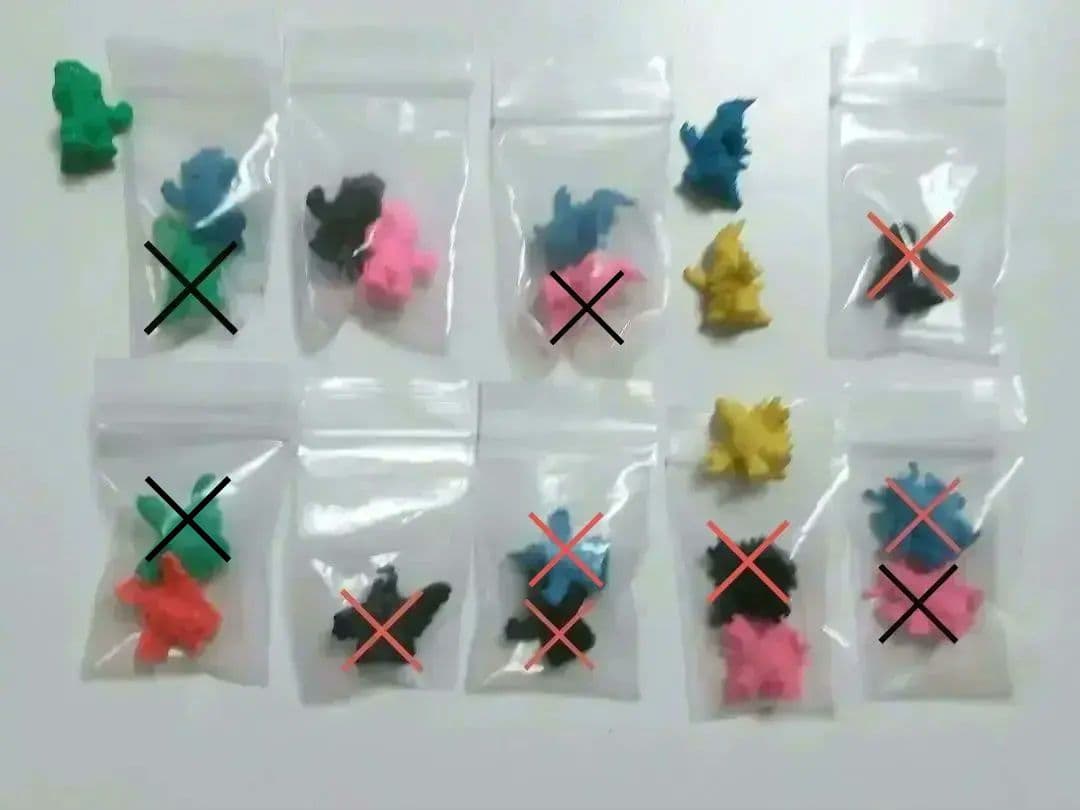 ※バラ売り可　画像６枚★ウルトラマン怪獣消しゴム　ポピー７期後〜８期前