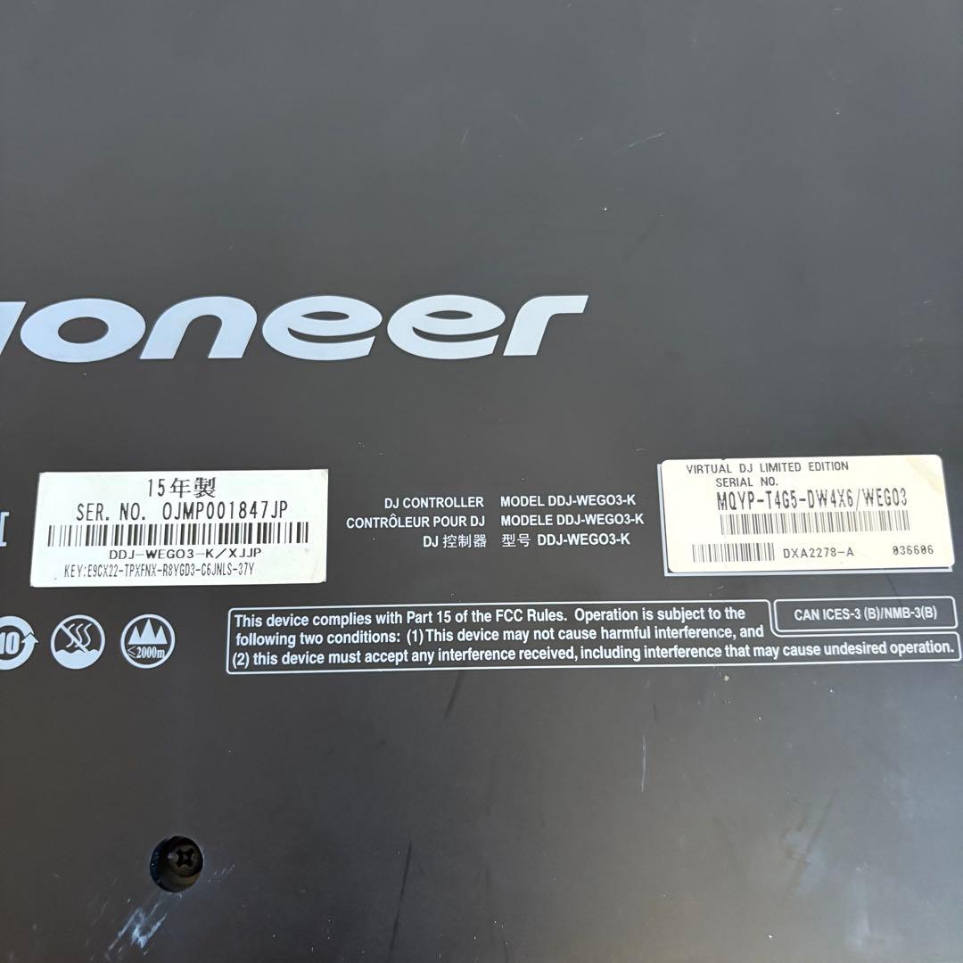 【中古】Pioneer DJコントローラー DDJ-WEGO3