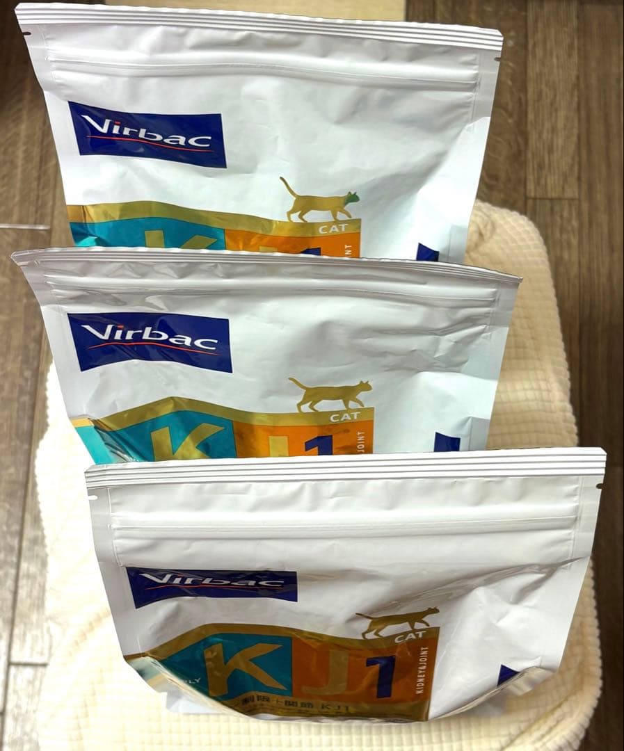 VETERINARY HPM 猫用 腎臓&リン制限関節 KJ1ドライ1kg×3袋