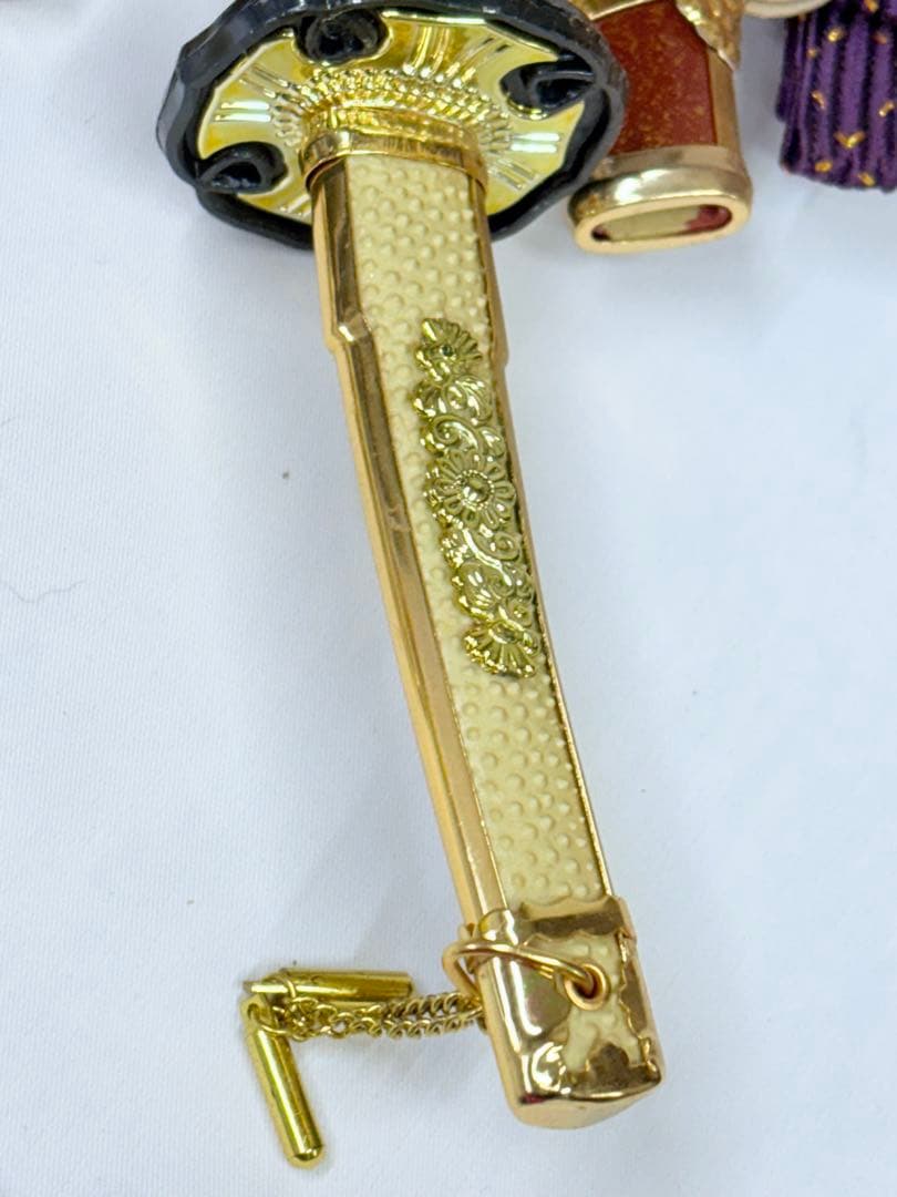 こどもの日 刀の置物 模造刀 2本セット オブジェ コレクション 五月人形 刀掛