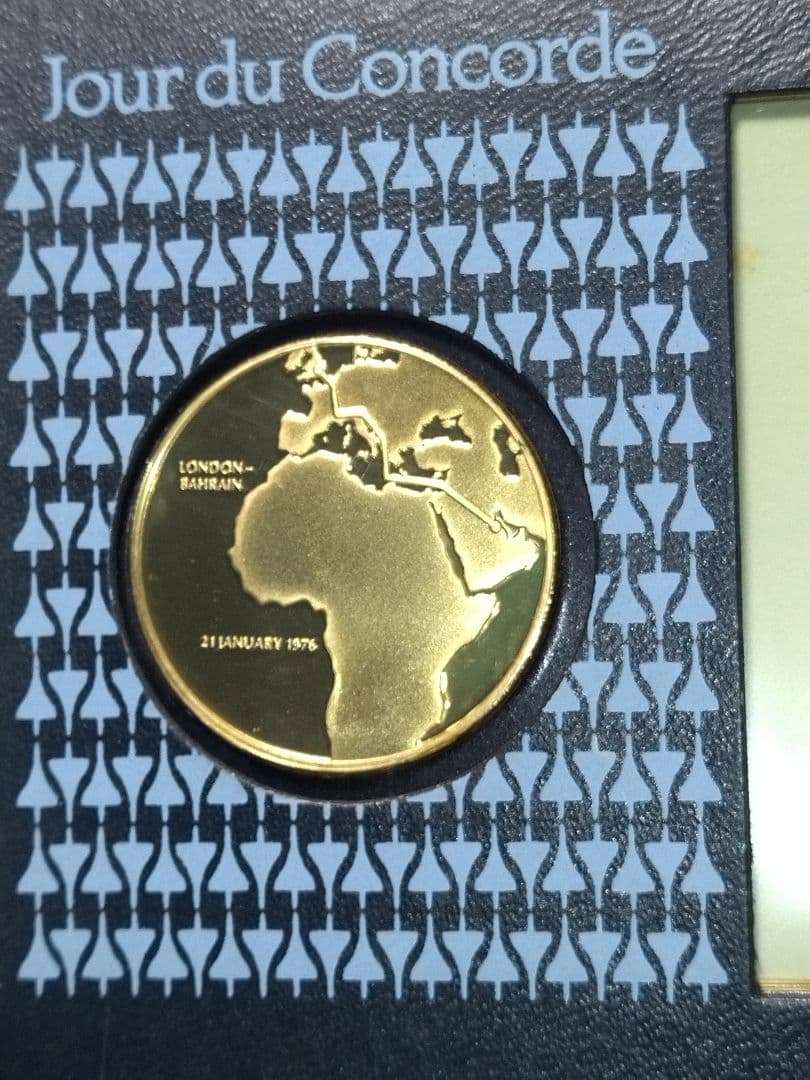超音速旅客機 コンコルド エールフランス 就航記念 シルバーメダル 記念切手