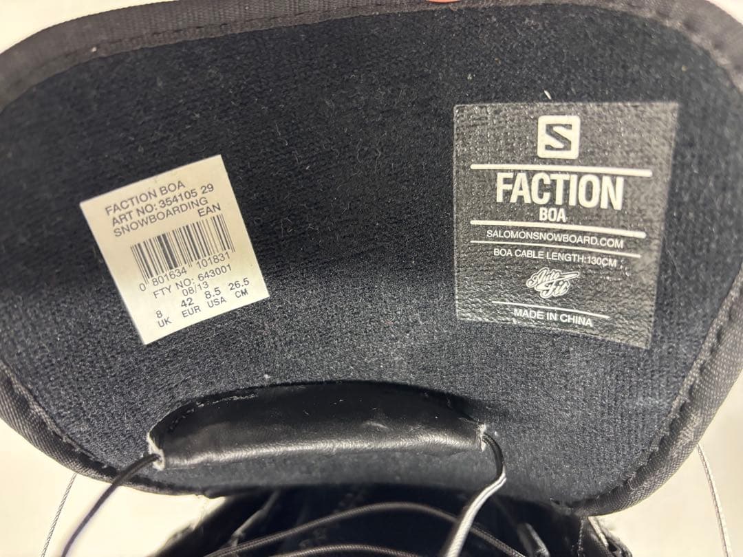 SALOMON スノーボードブーツ FACTION 26.5cm サロモン
