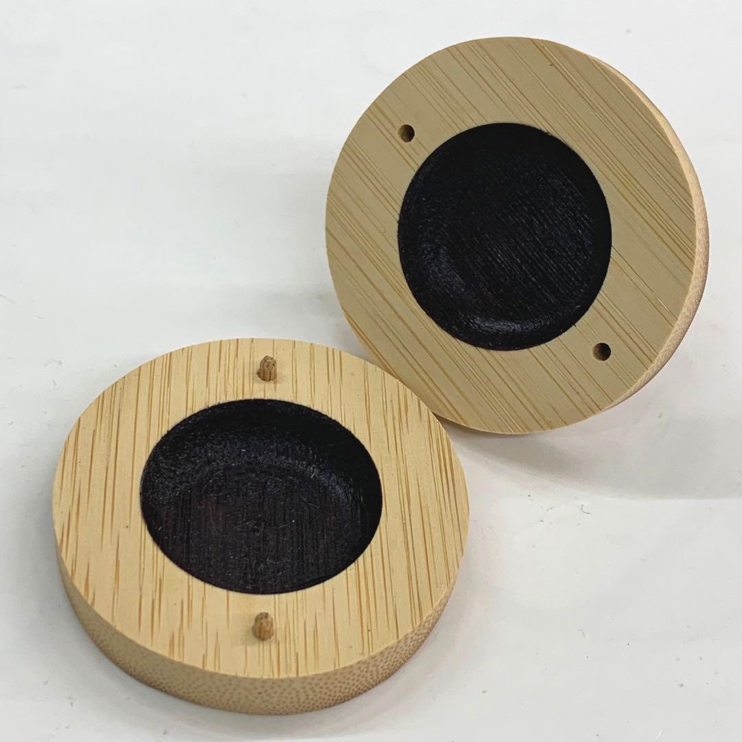 【香合　竹　兎】竹遊　共箱　越前竹細工