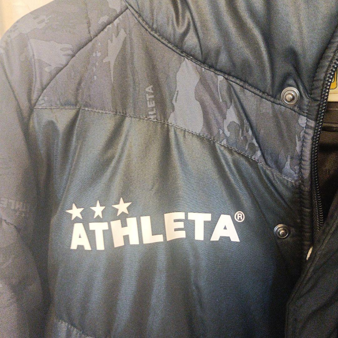 ATHLETA 迷彩柄 フード付きベンチコート M