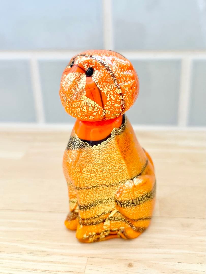 ベネチア ガラス murano ムラーノ ムラノ ヴェネチアグラス タイガー 虎