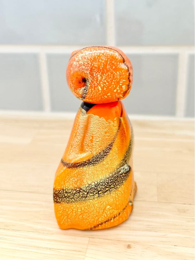 ベネチア ガラス murano ムラーノ ムラノ ヴェネチアグラス タイガー 虎