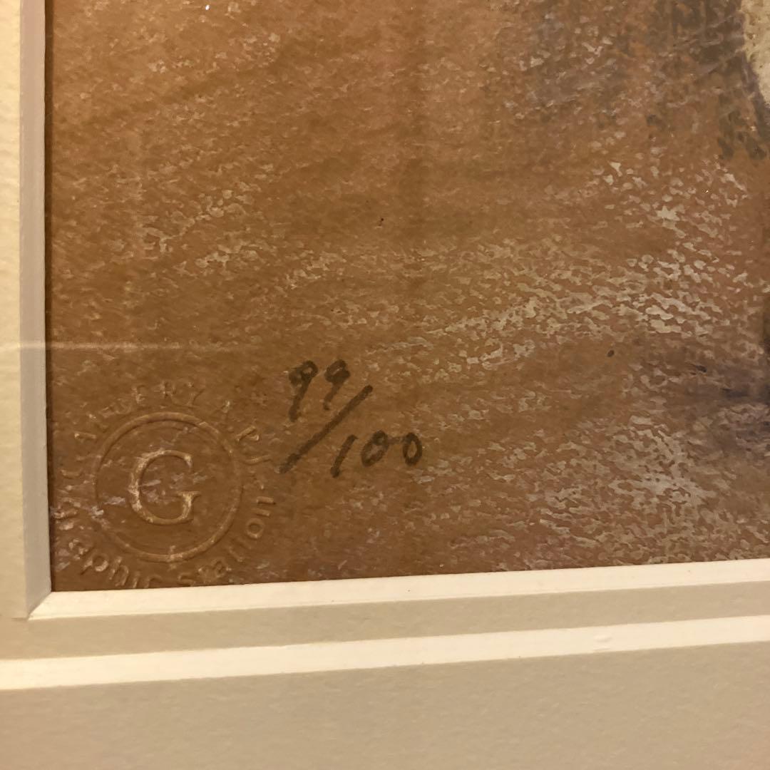 Fujiko 橋本不二子　限定99 直筆サイン　水彩画　油絵　絵画　版画