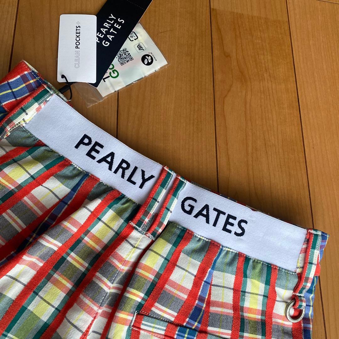 パーリーゲイツ☆タグ付き新品 チェック柄 スカート風 キュロットパンツ