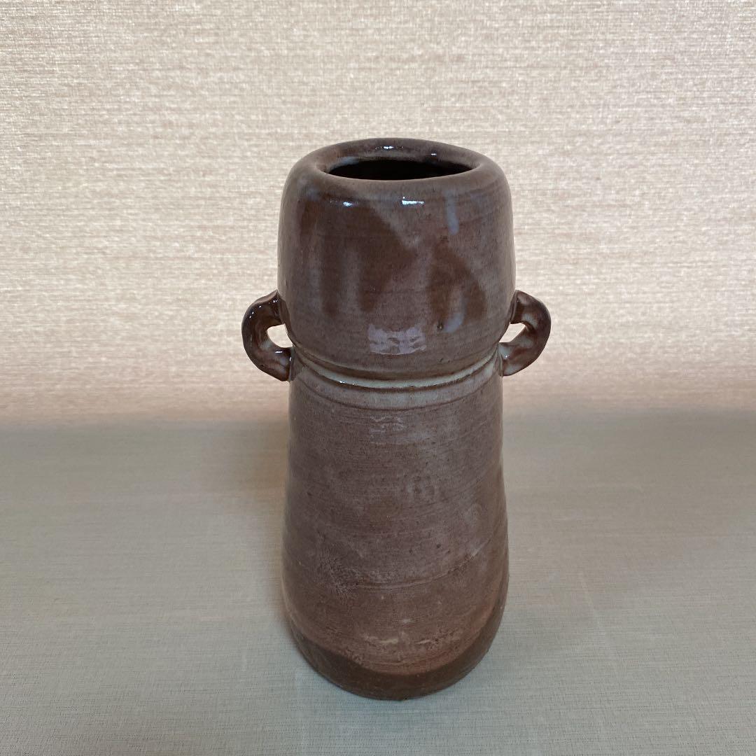 萩　耳附花入　「坂倉新兵衛」作　N o8