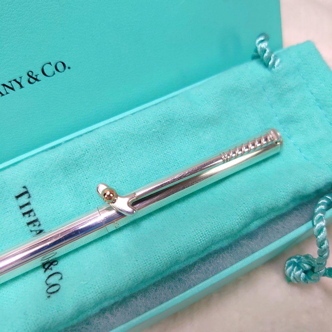 希少 k14 14金 ティファニー ボールペン ゴルフモチーフ シルバー