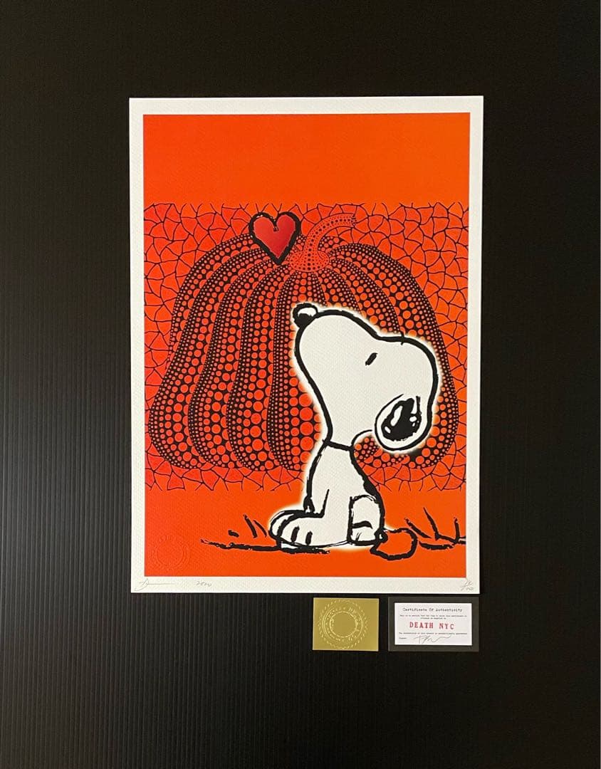 DEATH NYC/限定アートポスター/スヌーピー /SNOOPY/かぼちゃ