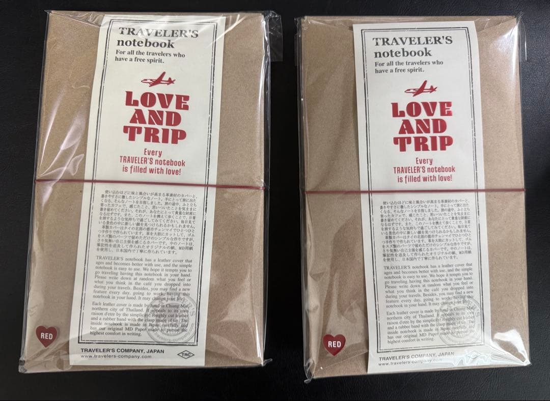 トラベラーズノート　LOVEANDTRIP レギュラー　レッド