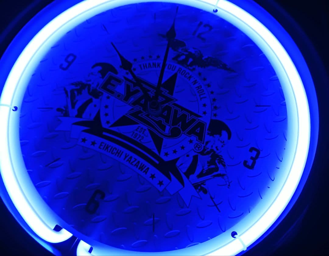 矢沢永吉 ネオンウォールクロック 時計