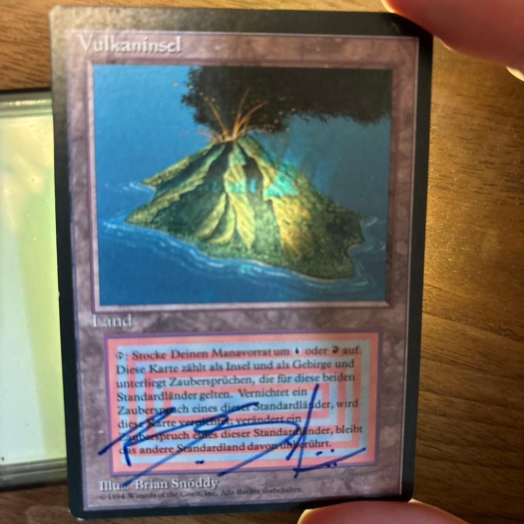 mtg Volcanic  ドイツ語　黒枠　FBB サイン入り