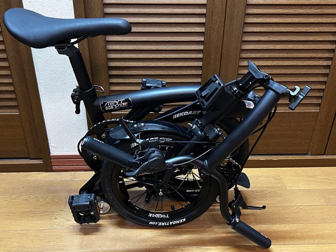 14インチ折り畳み自転車　MINT BOB3-14K　BROMPTON風