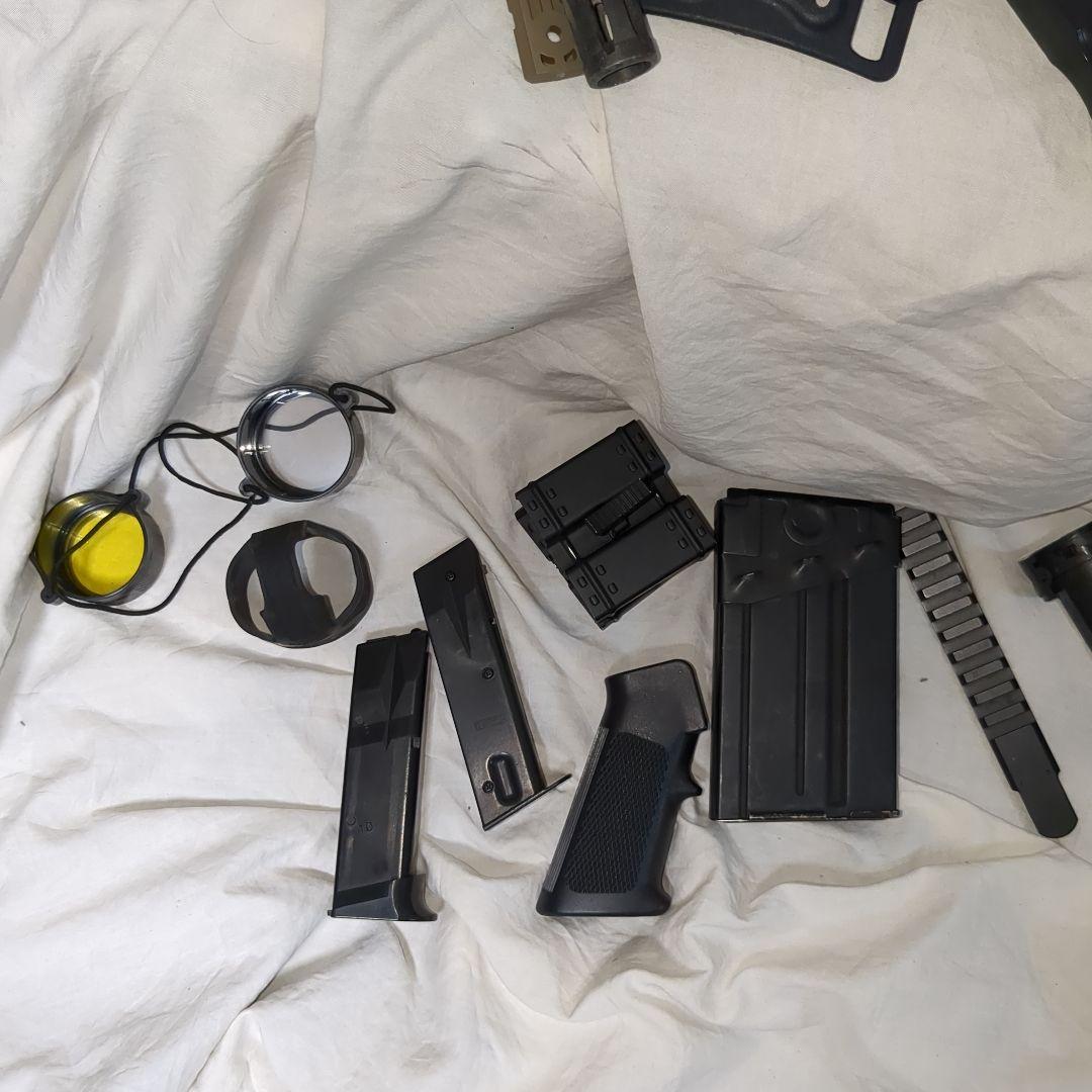 1000円オークション　ジャンクエアガンパーツまとめてセット　ミリタリー