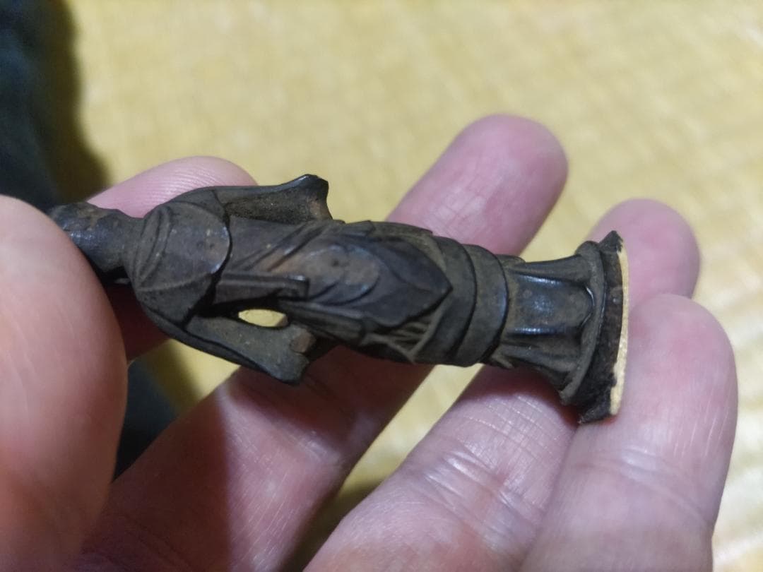 木造　阿弥陀三尊　左脇侍像　観音菩薩　立像（6.7㎝）