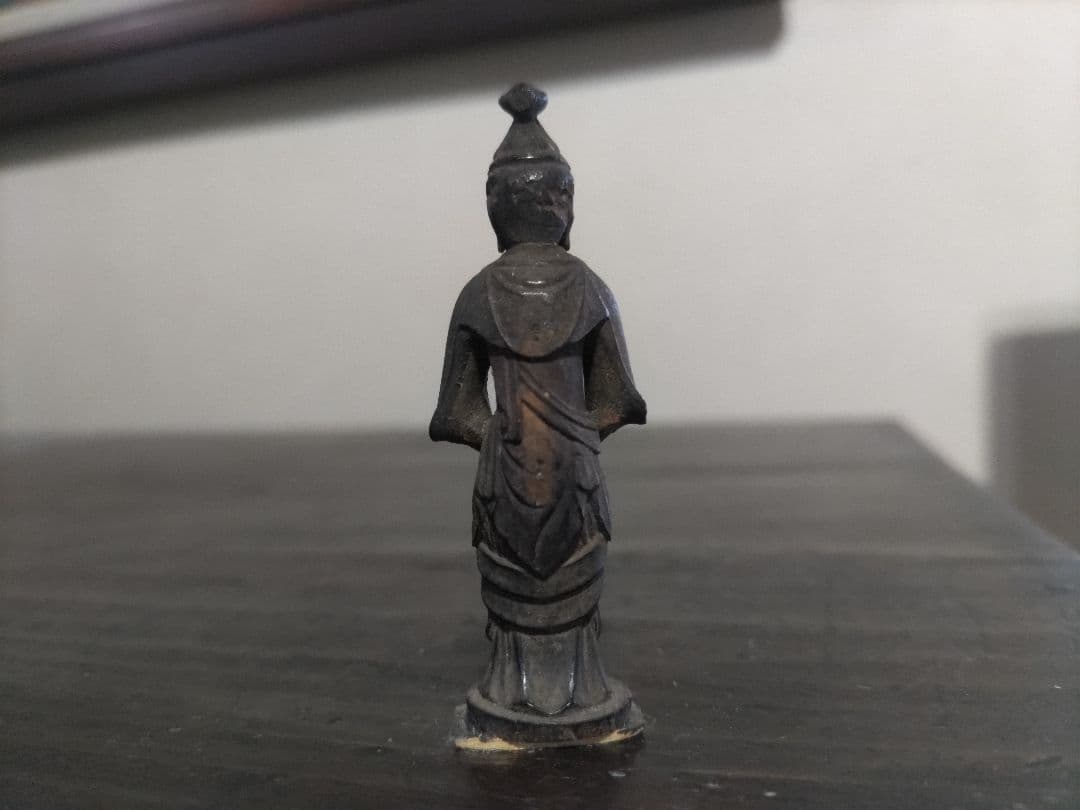 木造　阿弥陀三尊　左脇侍像　観音菩薩　立像（6.7㎝）