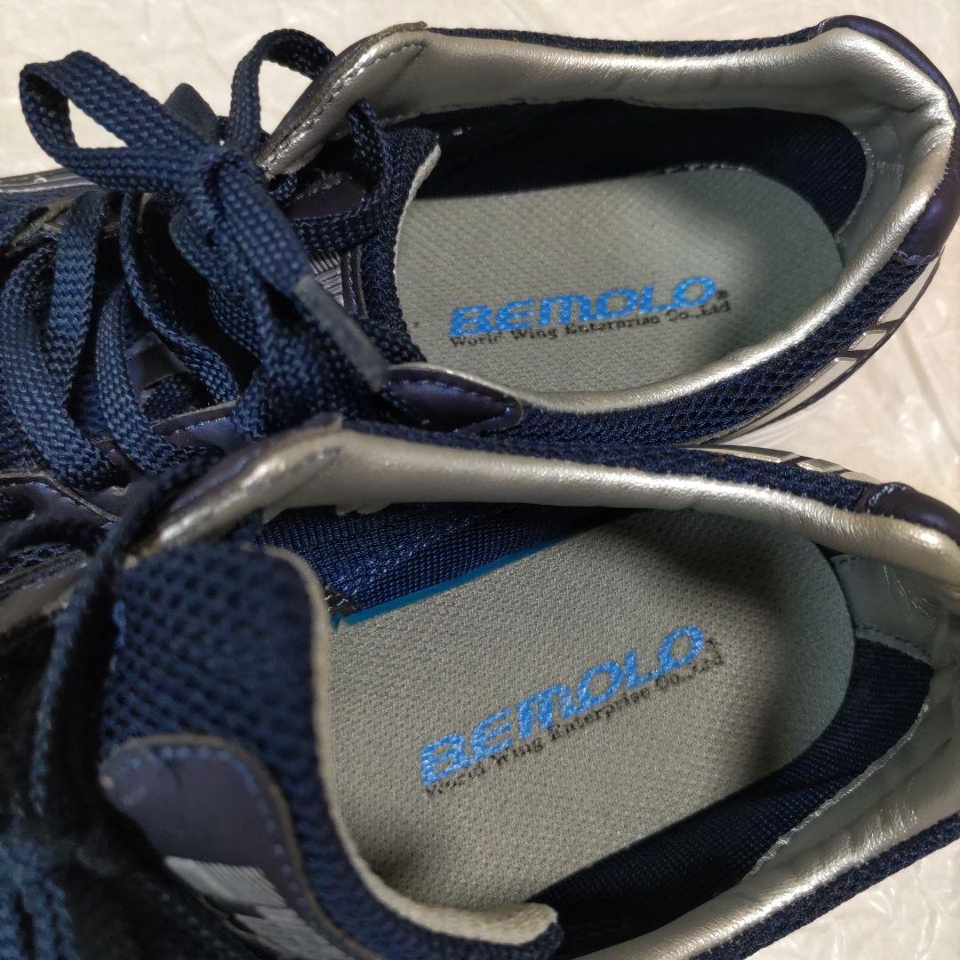 美品　人気のビモロシューズ　ネイビー