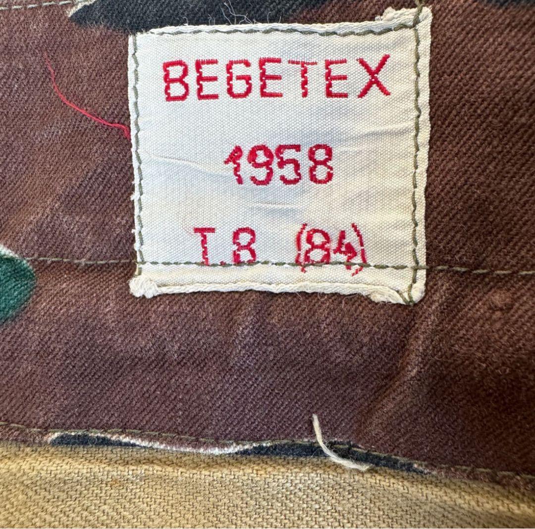 ビンテージ　50s　ベルギー軍　ジグソーカモ　ユーロ　ミリタリーパンツ　カーゴ