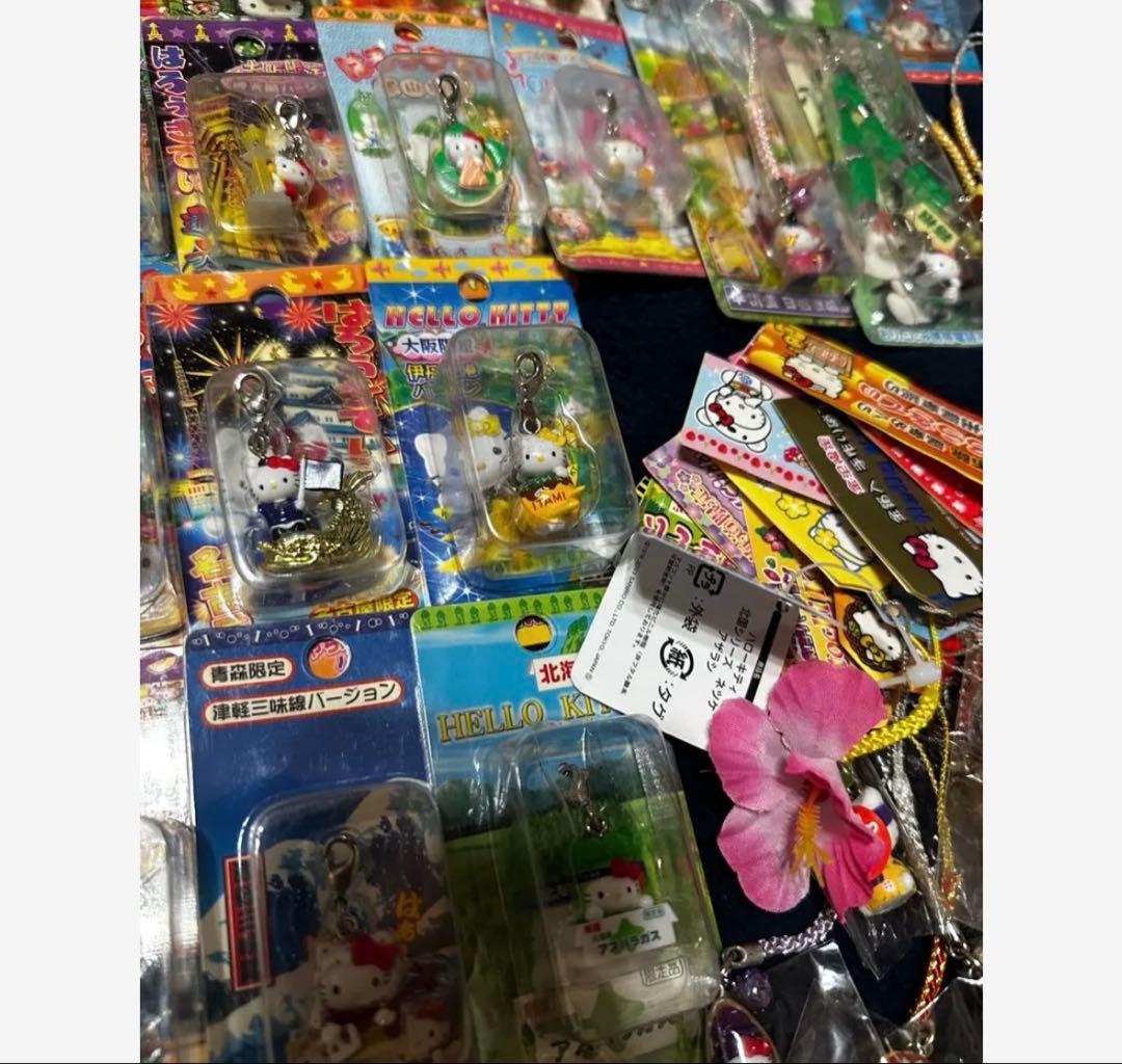 ハローキティ　根付　ストラップ　レア　まとめ売り 80個以上