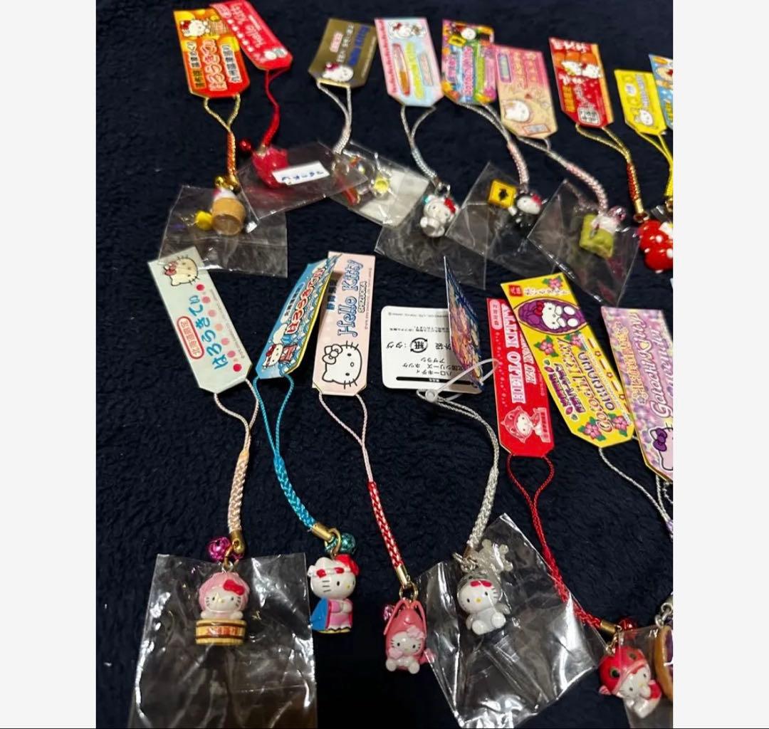 ハローキティ　根付　ストラップ　レア　まとめ売り 80個以上