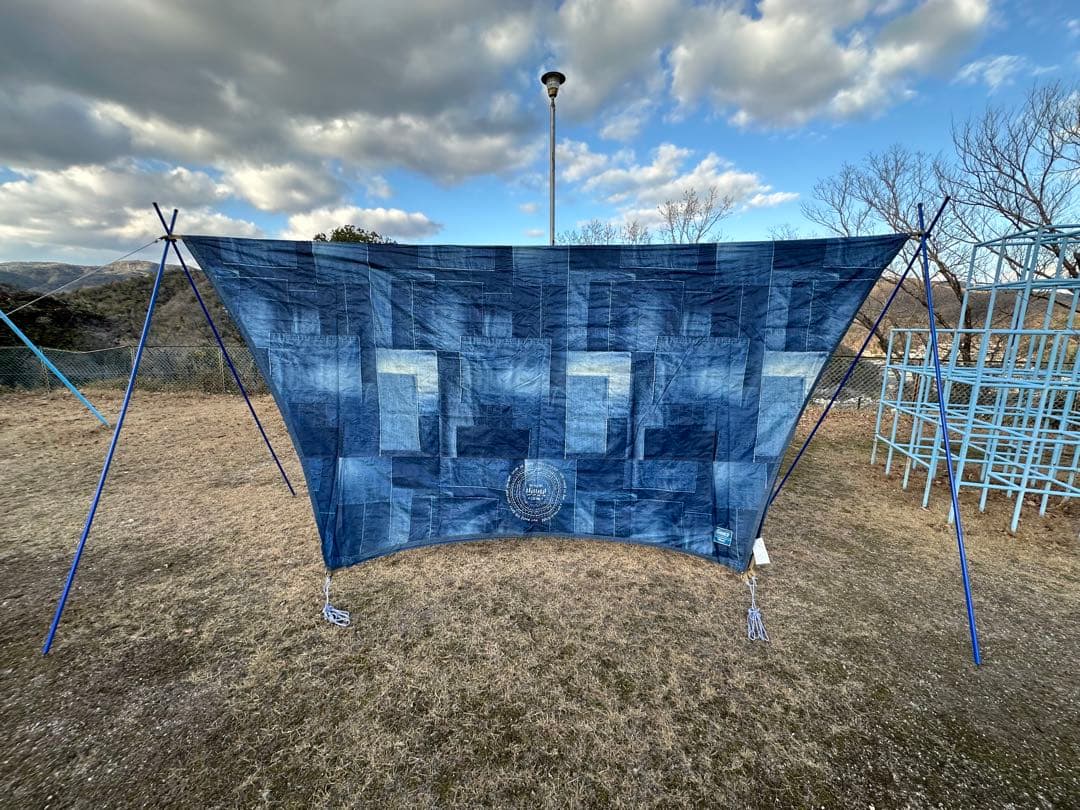 コールマン　XPヘキサタープMDX インディゴ デニム柄