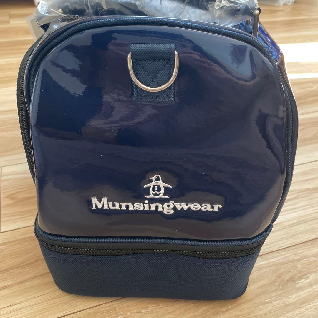 美品マンシングウェア ボストンバッグ　ネイビー　ゴルフ