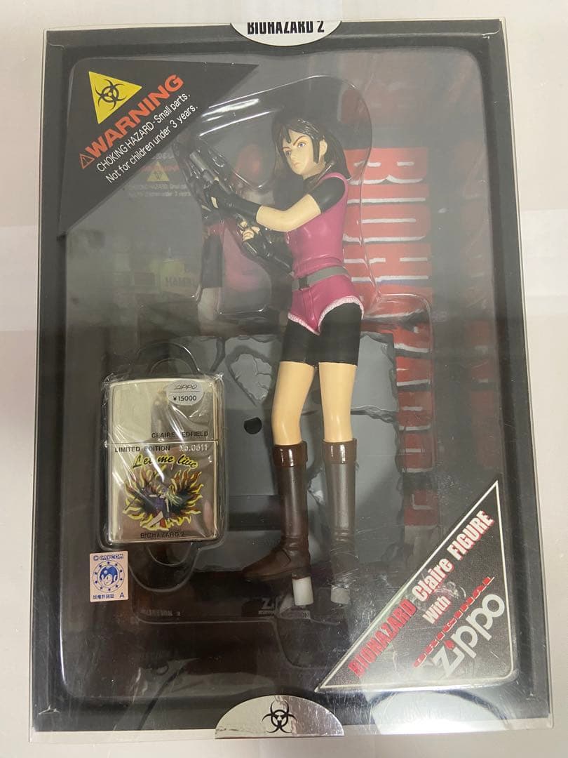 BIOHAZARD2 ZIPPO付きフィギュア2体