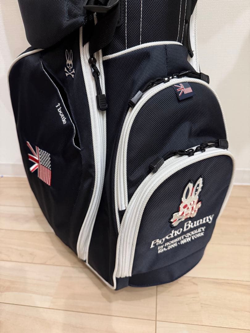 【極美品】Psycho Bunny スタンド付きキャディバッグ　サイコバニー