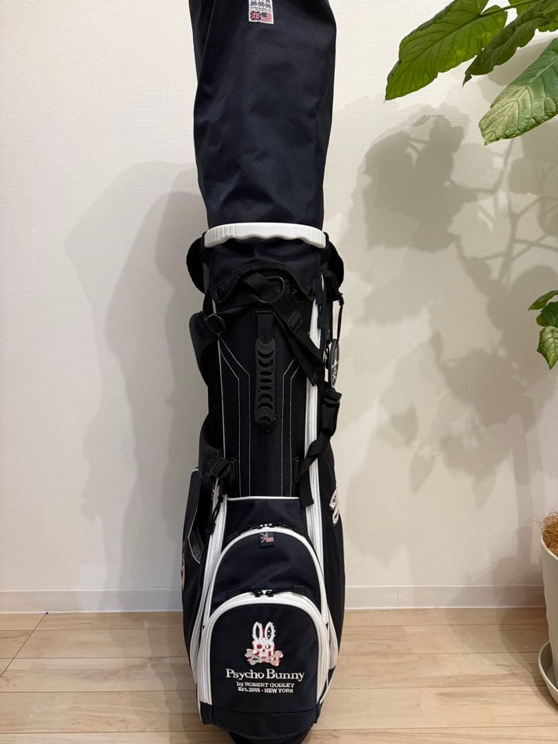 【極美品】Psycho Bunny スタンド付きキャディバッグ　サイコバニー