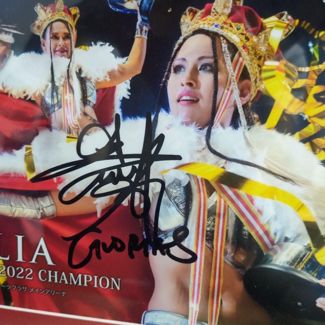 スターダム　ジュリア　フォトフレーム　直筆サイン入　2022 5スターGP