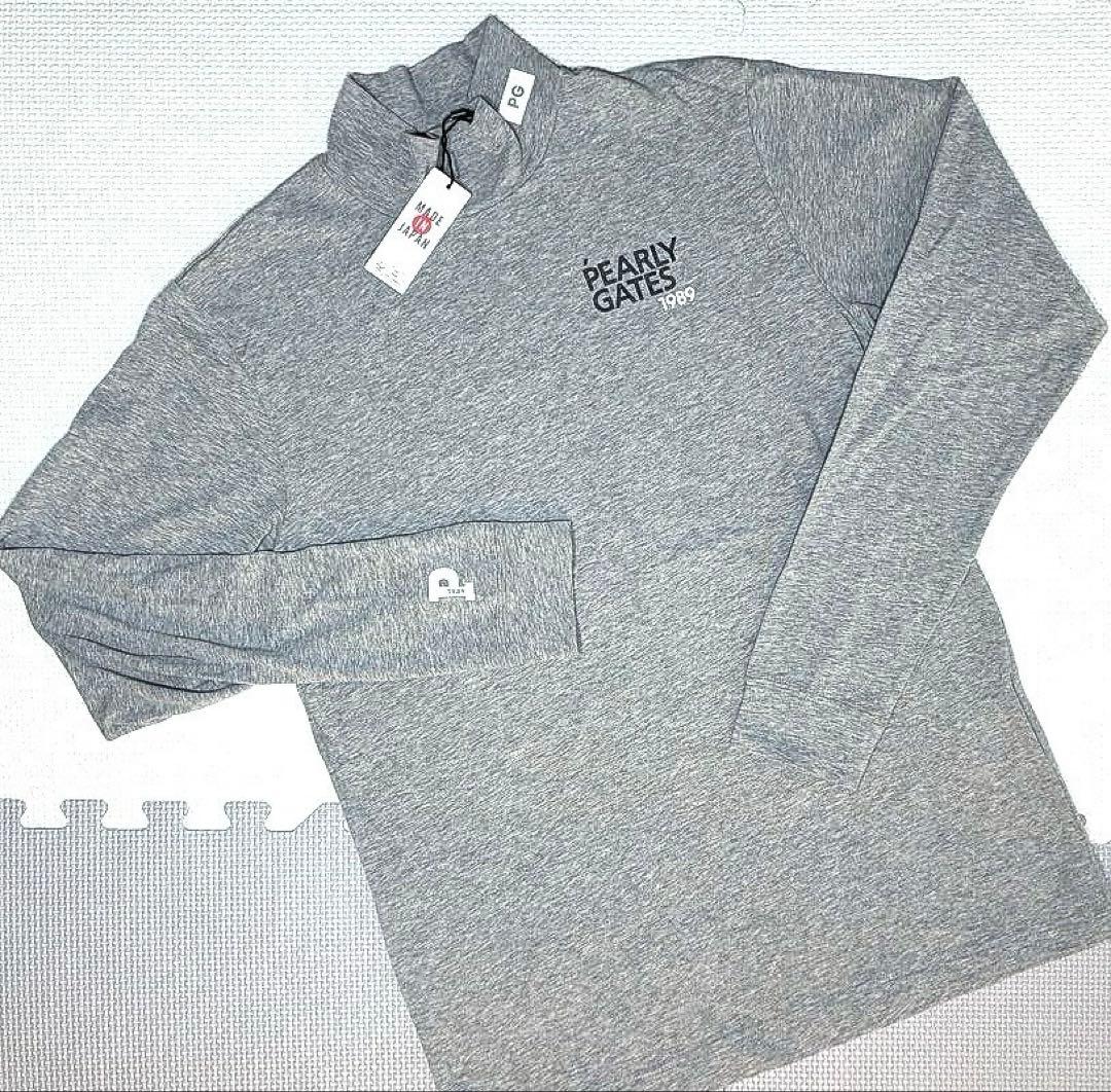 PEARLY GATES ベア天竺 ハイネックカットソー（GRAY／4）