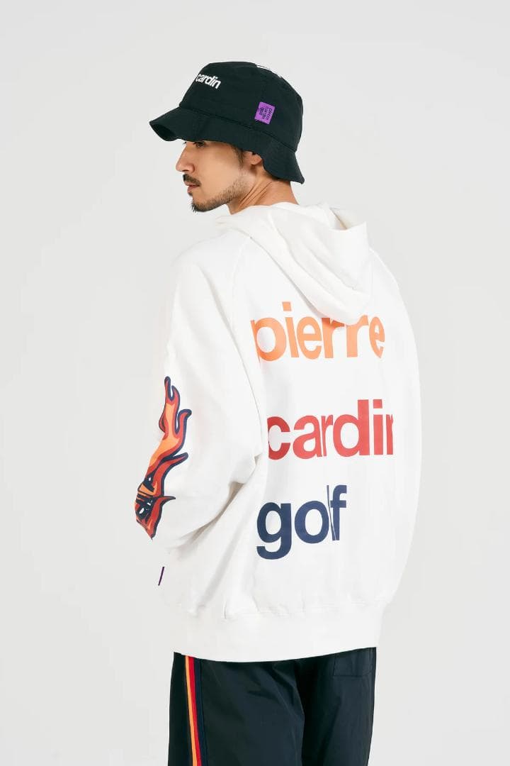 pierre cardin golf fire ゴルフ パーカー ホワイト XL