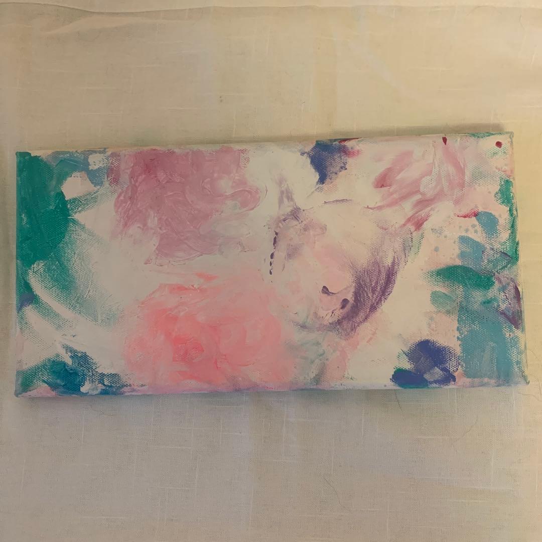 山崎美弥子さん絵画「HANAMANA/奇跡」〜花の絵　150×300