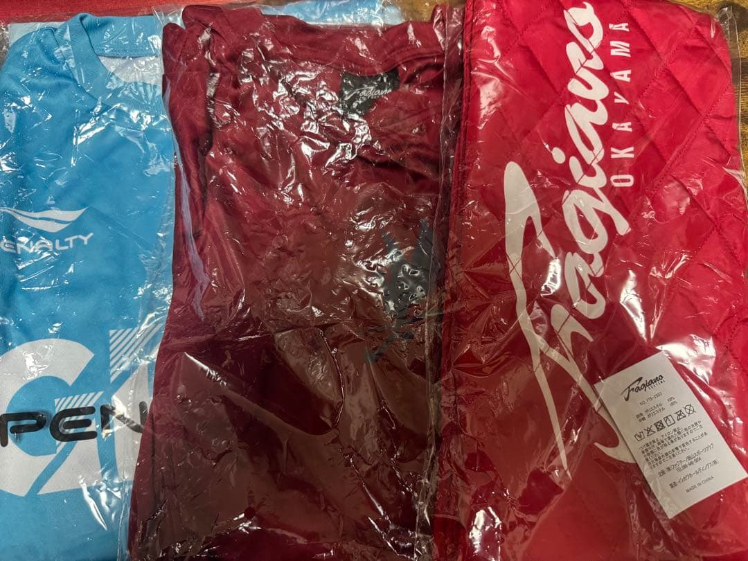 ファジアーノ岡山 ユニフォーム Tシャツ バッグ マフラー まとめ売り
