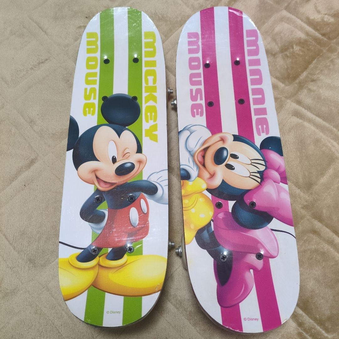 【レアグッズ】ミッキー・ミニー 小型スケートボード