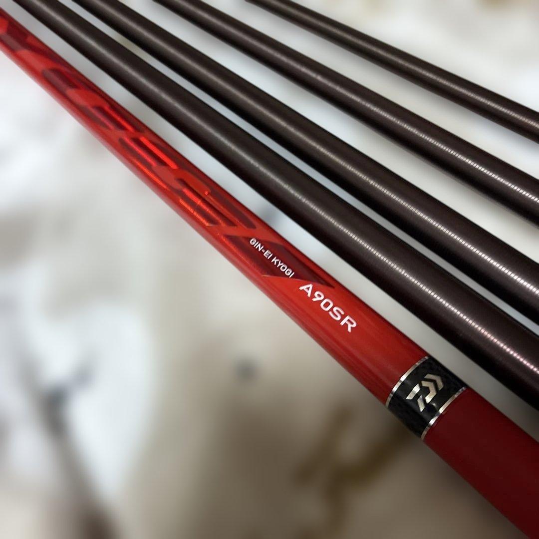 銀影競技鮎竿 A90SR 赤黒PROJECT WIN