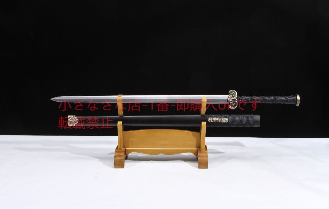 合金装人形具漢剣八面模様鋼  古兵器 武具 刀装具 日本刀 模造刀 居合刀