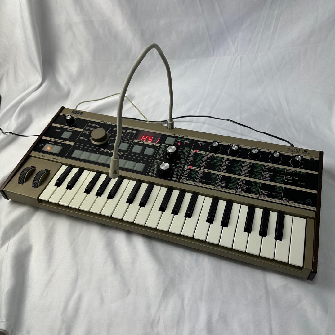 【美品】micro KORG シンセサイザー 37鍵 純正アダプター マイク付属