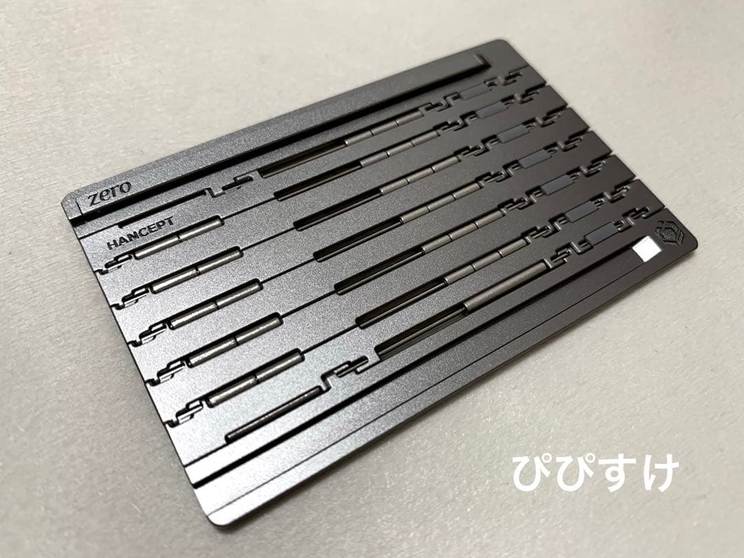 HANCEPT ZERO ハンセプトゼロ カード型変形ボールペン　ダークシルバー